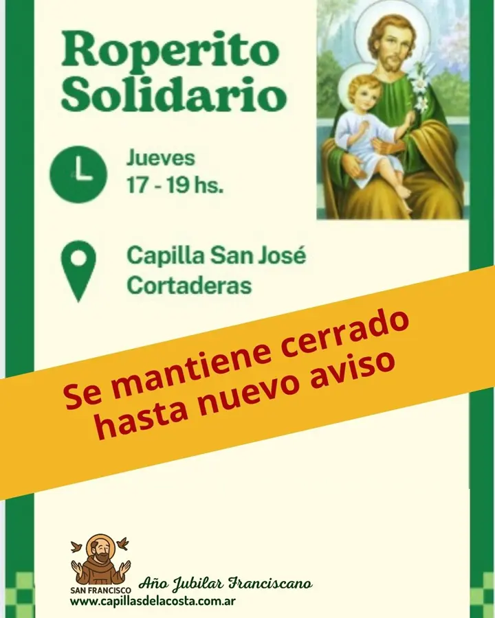 Roperito cerrado hasta nuevo aviso