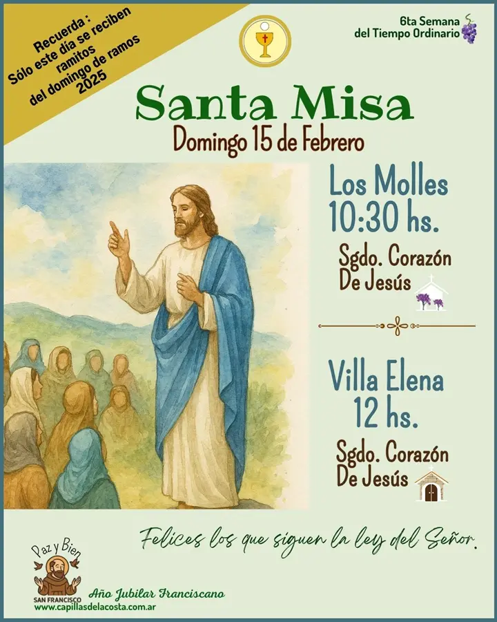misa 15 de febrero